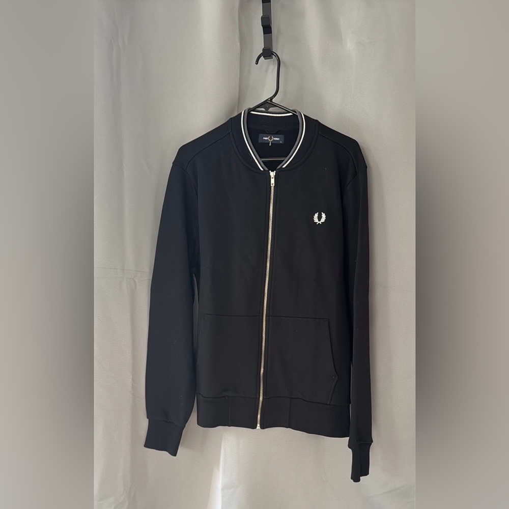 Fred Perry Black jacket and Sweatpants tracksuit